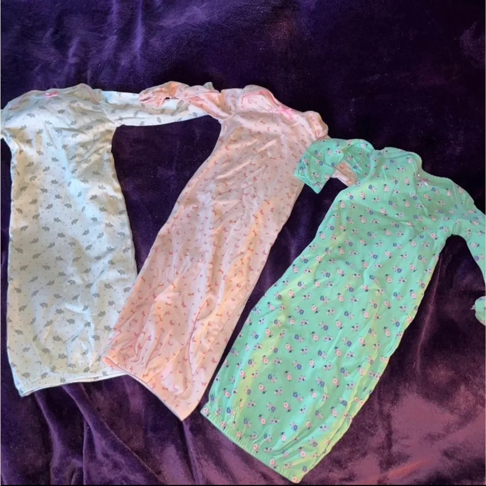 Baby Girl Nightgowns 0-3 Months- Like New! 🥰